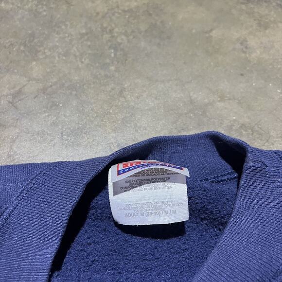 Vintage 90s North Carolina Blue Embroidered Sweatshirt - Picture 4 of 4